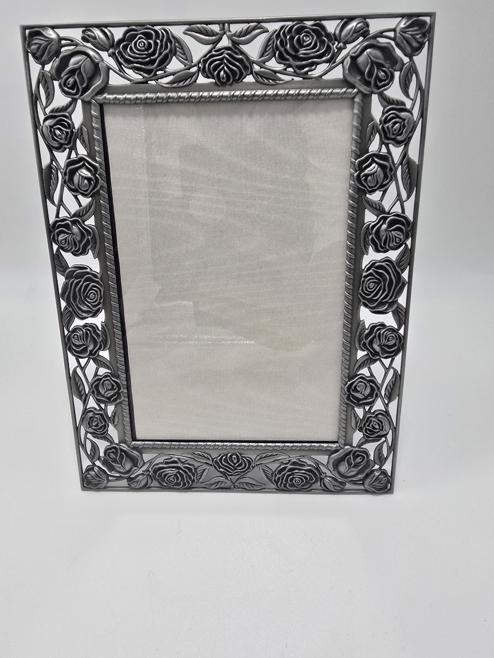 Ornate Silver Rose Photo Frame - Brand Unspecified 5x7
